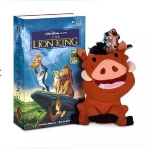 Disney Lion King Timon & Pumba VHS Box With Plush Toy LTD (not the video)